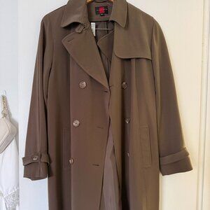 Gallery Double Breasted Belted Trench Coat